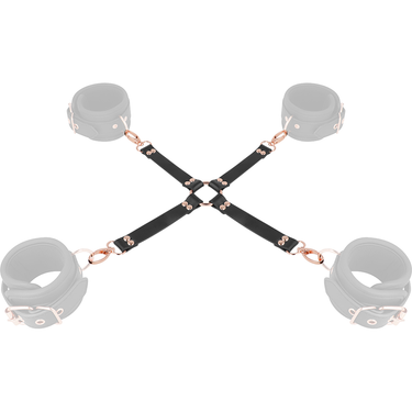 Croce di Legatura in Pelle Vegana per Bondage Fantasy BDSM